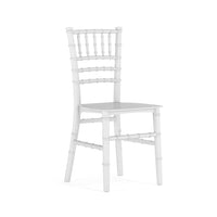 Flash Furniture - Chaise Chiavari en résine blanche pour enfants-Chaises Chiavari pour enfants