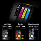 Epson T802 Ink Cartridge - High Capacity - Black-Epson printing system is specifically designed to be used with Epson Genuine Cartridges. Use of non-genuine ink could cause damage not covered under the printer's limited warranty