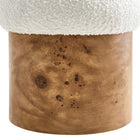 Modway Breeze Boucle Upholstered Ottoman - Ivory/Burl-9