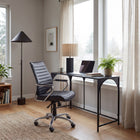 Zuo Enterprise Low Back Office Chair - Black-Dimensions: 23.6" L x 25.2" W x 40.6" H
