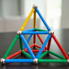 Geomag Geometry Lab Recycled - 244 Pieces-A progressive series of cards define a model to complete, questions for students to independently discuss and questions to help teachers assess students' understanding