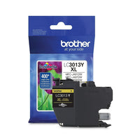 Brother - Cartouche d'encre jaune LC3013YS, haut rendement-Cartouche d'encre jaune authentique Brother LC3013YS, rendement élevé, paquet simple