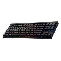 Logitech G515 Lightspeed TKL Wireless Low Profile Gaming Keyboard - Black-Mechanical Gaming Keyboard: The Logitech G515 LIGHTSPEED TKL offers a slim profile and tenkeyless design with tri-mode connectivity via LIGHTSPEED wireless, Bluetooth, or wired data transfer