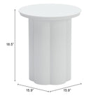 Zuo Kogur Side Table - White-6