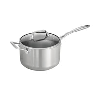 Tramontina - Casserole couverte de 4 Qt en acier inoxydable à 3 couches-Idéal pour les cuisiniers amateurs et professionnels