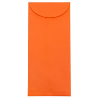 JAM Paper Enveloppes-pochettes Brite Hue en papier recyclé avec fermeture gommée, 5 x 11 1/2 po, orange, 1000/paquet-Orange