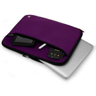Vangoddy - Housse de protection en néoprène pour ordinateur portable 14" avec poche supplémentaire - Violet-Compatible avec la plupart des ordinateurs portables et ultrabooks jusqu’à 14 pouces