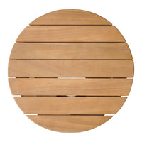 Zuo Zahara Side Table - Natural-Solid Acacia Wood round shape tabletop