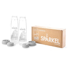 Sparkel Premium Water Bottle -Ingredients Are Sparkled In The Bottle - Let pressure infuse the taste of real ingredients. All ingredients, are carbonated in the bottle. Bottle stay sealed until opened, Spärkel Bottles don't depressurize once the cycle is over, meaning no carbonation is lost. Have multiple recipes ready to fix your next craving.