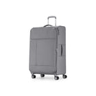Bugatti Amsterdam Large Softside Luggage - Grey-Convenient easy access zipper pocket located on front of the luggage