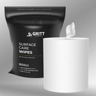 Gritt Commercial Surface Care All-Purpose Cleaning Wipes - Fresh Scent - 8" x 6" - 800 Wipes Per Roll - 4 Pack-Fragrance: A clean, fresh scent