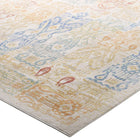 Modway - Solimar Aztèques du Sud-Ouest en détresse Tapis de 5 pi l x 8 pi L - Multicolore-Haute densité / Tissé à la machine