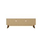 Manhattan Comfort - Meuble TV Marcus 70,86 po style Mid-Century Modern - Gris et Nature-Assemblage à domicile requis Tout le matériel inclus