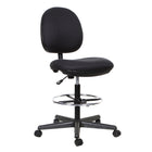 TygerClaw Fabric Back Office Stool Chair (TYFC3306)-Upholstered in soft and durable Black Fabric