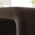 Modway - Koda Performance Velvet Tabouret en cascade - Brun chocolat noir-Rembourrage en mousse dense