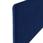 Modway Milenna Channel Tufted Performance Velvet King/California King Headboard - Navy-Multiple Mounting Positions