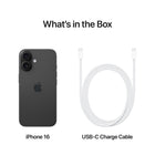 Apple iPhone 16 6.1" - 128 GB - Black - Unlocked-Satellite Connectivity: If you don't have cell service or Wi-Fi, iPhone can connect to a satellite so you can send and receive messages and Tapbacks. In a severe car crash, iPhone can connect to emergency services when you can't