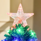 HOMCOM 3' Pre-lit Artificial Christmas Tree with LED and Optical Fiber - Green-3 Light strength, allow you to chose your preference 