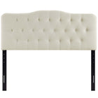 Modway Annabel Upholstered Fabric Queen Headboard - Ivory-Fits queen size beds