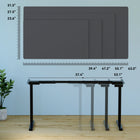 ShoppingAll Dual Motor Height Adjustable Electric Standing Desk Frame - Black-Assembly required