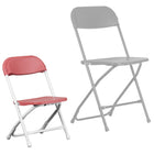 Flash Furniture – Chaise pliante en plastique pour enfants, bourgogne (YKIDBY)-Se nettoie facilement
