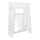 Deflecto Stand-Tall Wall Mounted Magazine Display - 1 Compartment - Magazine Size - Clear-Exclusive Stand-Tall break resistant pocket