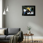Lynard Skynard with Gold LP - Framed Print - 38" x 27"-Ready to hang - arrives fully assembled