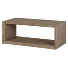 Hudson&Canal - Table basse rectangulaire Osmond , 48 po de largeur, en chêne gris vieilli-Le plateau de table a une capacité de poids de 50 lb