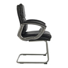 TygerClaw – Fauteuil de bureau moderne en cuir à dossier élevé, 21,7 x 16,5 x 24,4 po, noir-Soutien pro infaillible avec un dossier mi-haut à la fois élégant et ultra-confortable