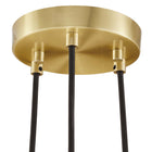 Modway Chalice 3-Light Metal Pendant - Satin Brass-8