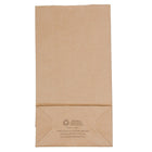 JAM Paper Kraft Lunch Bags - Small - 4.125 x 8 x 2.25 - Brown Kraft Recycled - 500 Pack (690KRBRB)-Paper with matte finish