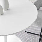 Modway Pursuit 40" Dining Table - White-Seats 4