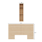 Nexera Marconi Headboard - Queen Size - Natural Blonde Oak-9