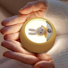 MiPow Miffy Official Licensed Auto Sensor LED Night Light - Pink-Offers flexible placement options including magnetic attachment hanging lanyard and tabletop positioning for use in bathrooms kitchens closets and stairways