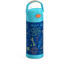 Thermos - Bouteille d'eau isotherme FUNtainer en acier inoxydable - 410 ml - Motifs de robots-Construction en acier inoxydable