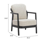 Zuo Rein Accent Chair - Beige-6