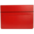 JAM Paper - Étui de transport pour dossiers minces avec fermeture à bande élastique - 9 1/4 x 1/2 x 12 1/2 - Rouge-Quantité : Vendu à l'unité