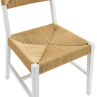 Modway Bodie Wood Dining Chair - White/Natural-9