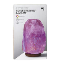 Sharper Image - Lampe DEL à changement de couleur en cristal de sel de l’Himalaya -Objectif De La Lampe À Sel : Cette Lampe Au Sel De L’himalaya Améliore L’équilibre Ionique De Votre Environnement. Lorsque La Lampe Est Chauffée Par L’ampoule, Des Ions Négatifs Sont Émis Dans L’air, Ce Qui Peut Réduire Les Ions Potentiellement Nocifs Dans L’environnement Tout En Résistant À La Croissance Des Moisissures Et Des Bactéries.