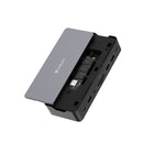 Verbatim - Station d'accueil USB-C Pro 15 en 1 — boîtier SSD-Configuration double HDMI et DisplayPort pour faciliter un environnement de travail multi-écrans productif et immersif. (Le port HDMI nécessite une connexion directe HDMI vers HDMI.)