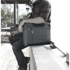 Vangoddy Adler Laptop Messenger Bag for Up to 15.6" Laptop - Metallic Gray-Dimension: 16.25 L x 12.75 W x 2.5 H