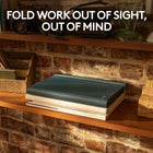 Logitech Casa Pop-Up Desk - Classic Chic-Laptop Days, 40% Comfier: The book-like case unfolds into an ergonomic laptop stand, raising your screen to eye level for noticeably better posture, however long you need it 