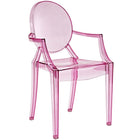 Modway Casper Dining Armchair - Pink-For Indoor/Outdoor Use