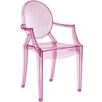 Modway Casper Dining Armchair - Pink-For Indoor/Outdoor Use