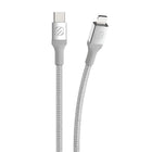 Scosche 6' Braided USB-C to Lighting Cable - Silver-Our Lightning connector is Apple MFI Certified to guarantee compatibility with any Apple Lightning Device.