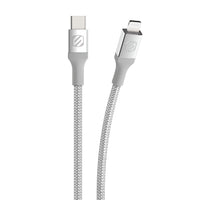 Scosche 6' Braided USB-C to Lighting Cable - Silver-Our Lightning connector is Apple MFI Certified to guarantee compatibility with any Apple Lightning Device.