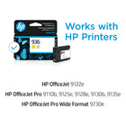 HP 936 Ink Cartridge - Standard Yield - Yellow-Page Yield: Approximately 800 pages