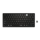 Kensington Multi-Device Dual Wireless Compact Keyboard - Black-Dual wireless offers the flexibility of Bluetooth (3.0 and 5.0) and 2.4GHz wireless, with government-grade 128-bit AES encryption