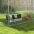 PawHut - Nichoir en Bois pour 2 Poules Maximum-L'arrière ouvert permet une visibilité totale pour la collecte des œufs sans déranger les poules en train de couver