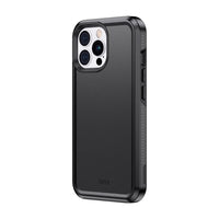 TUFF8 Impact Protective Case For iPhone 15 Pro - Black-Dual-Layer Protection: Made from a soft and malleable inner casea nd a hard cover to created a rugged defense against accidental drops and impacts